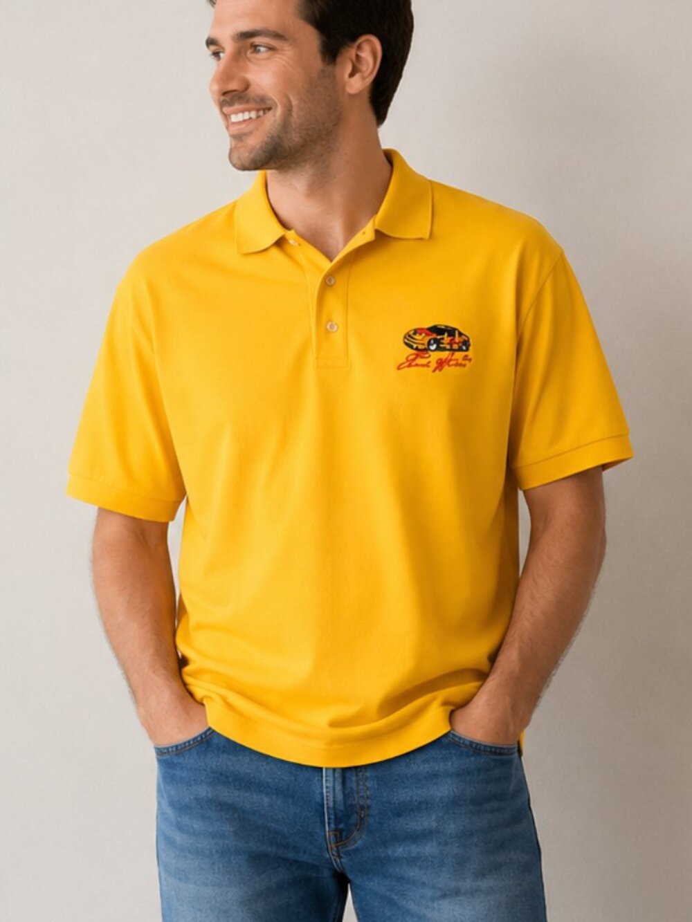 Ernie Irvan nascar 1991 polo shirt vintage grungewear size XL